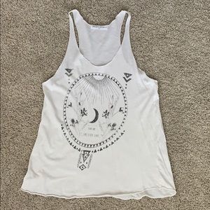 Distressed white tank